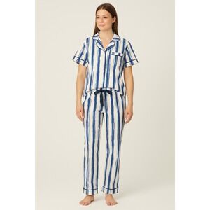 Katie‎ Kime Pajama Pants Set Womens S Striped Cotton Preppy Holiday Sleepwear
